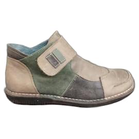 Pascualon Stiefeletten aus Leder Beige - Autre Marque