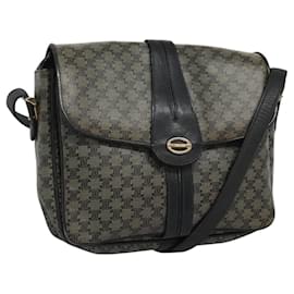 Céline Borsa a spalla in tela Macadam CELINE Navy Auth KD213
