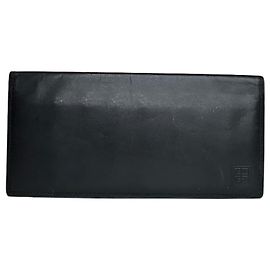 Porte-cartes en cuir vintage Givenchy / porte-ID noir