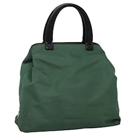 PRADA Borsa a mano in nylon plastico verde nero argento autentica fm4464 - Prada