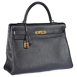 Hermès Kelly 35 Nero Pelle Togo Borsa a mano