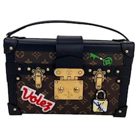 Borsa a tracolla Louis Vuitton Petite Malle Patches Monogram