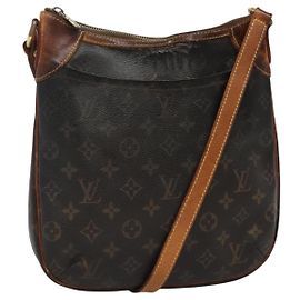 LOUIS VUITTON Bolsa de Hombro Monogram Odeon PM M56390 LV Auth EC448