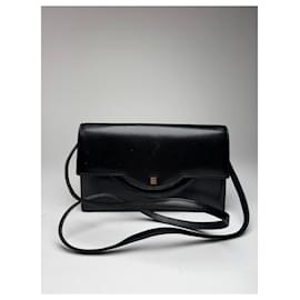 Borsa in pelle nera vintage Givenchy 4G