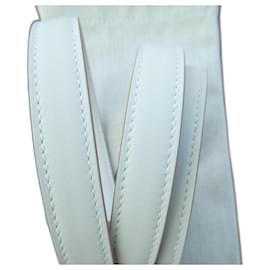 Hermès Kelly weiße Schultergurt Länge 91cm neu
