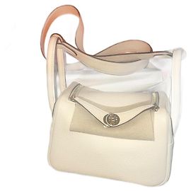 Hermès Mini lindy 2025 bianco rotto colore nata impeccabile