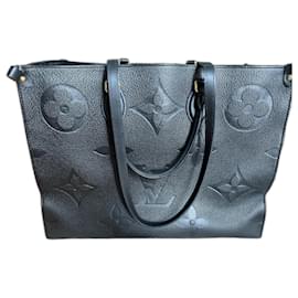 Louis Vuitton OnTheGo GM Borsa Tote in Pelle Nera Monogramma