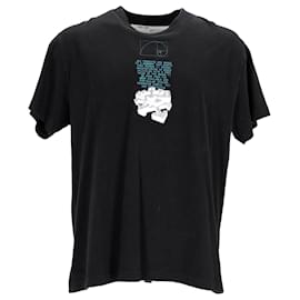 T-shirt Off-White con frecce gocciolanti in cotone nero - Off White