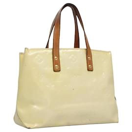 LOUIS VUITTON Monogram Vernis Reade PM Bolsa de Mano Perle M91336 LV Auth BA580 - Louis Vuitton