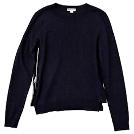 Whistles Jersey de punto suave de lana merina y algodón con cremallera lateral en azul marino, talla M