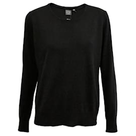 Adagio Seiden- und Kaschmirpullover in Schwarz Größe L XL - Autre Marque