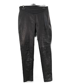 Emporio Armani Slim-Hose / Lammleder-Leggings