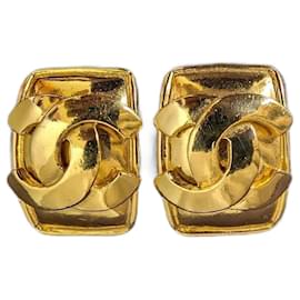 Orecchini vintage Chanel CC 95P Francia Parigi Logo Clips Rue Cambon Scatola
