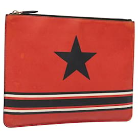 Borsa a mano GIVENCHY in pelle rossa Auth BA809 - Givenchy