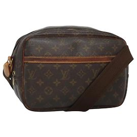 LOUIS VUITTON Monogram Reporter PM Schultertasche M45254 LV Auth BA696