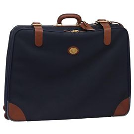 Autre Marque Borsa da viaggio Burberrys Boston in PVC blu navy e marrone Auth ti2922