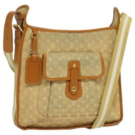 LOUIS VUITTON Monogram Mini Buzas Marie Kate Bolsa Beige M92323 LV Auth BA549