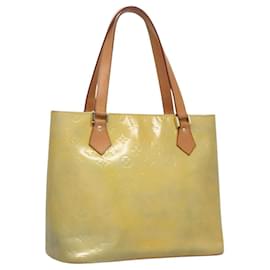 LOUIS VUITTON Monogram Vernis Houston Handtasche Grau M91053 LV Auth EC710