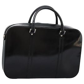 Borsa da lavoro GUCCI Smalto Nero Auth bs23505