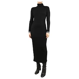 Abito maxi in maglia a maniche lunghe Mireille nero - taglia S - Goldbergh