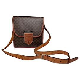 Céline Borsa in pelle vintage Celine Paris Triomphe marrone