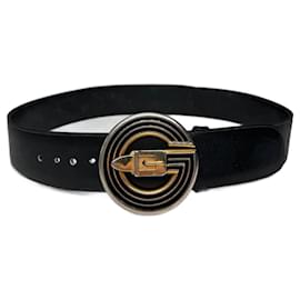 Vintage Gucci Leder Gürtel Schwarz