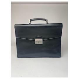 Valigetta in pelle vintage Prada nera