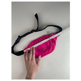Borsa a tracolla vintage Courreges Paris / Marsupio rosa
