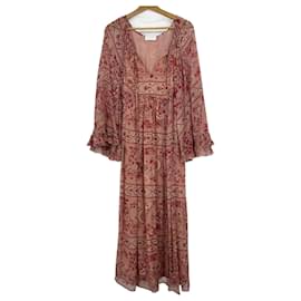 robe maxi en soie imprimée - Zimmermann