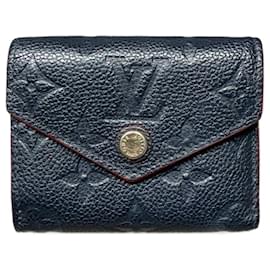 Cartera Louis Vuitton Zoe Monogram Empreinte Cuero Azul Marino