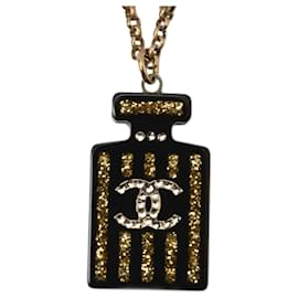 Collana Pendente Nera e Dorata Chanel