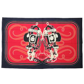 Sciarpa Muffler in Cotone Multicolore Ceremonial Bridle Hermes - Hermès