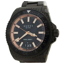 Relógio Gucci Dive Date Masculino Preto