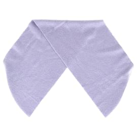 Fransen-Schal von Acne Studios aus pastelllila Wolle