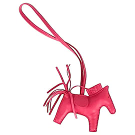 Charm Rodeo PM Hermès en cuir rose
