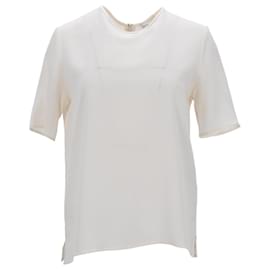 Blusa a maniche corte Etro in seta bianca