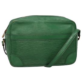 LOUIS VUITTON Epi Trocadero 27 Borsa a Spalla Verde M52314 LV Auth BA921