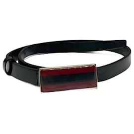 Vintage Gucci Ledergürtel schwarz