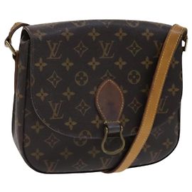 LOUIS VUITTON Monogram Saint Cloud GM Shoulder Bag M51242 LV Auth hk2296