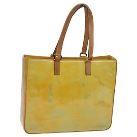LOUIS VUITTON Borsa Tote Columbus Monogram Vernis Grigia M91028 LV Auth hk2353