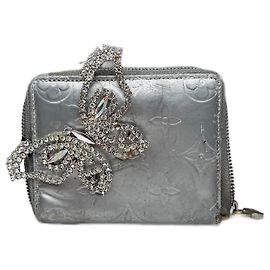 Vintage Louis Vuitton Vernis Leather Wallet Silver