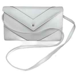 Borsa in pelle vintage Givenchy 4G bianca