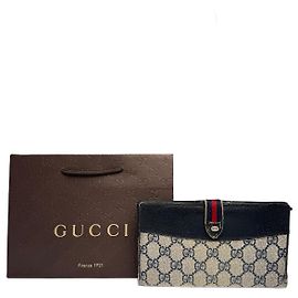 Vintage Gucci Ophidia Monogram Leather Wallet