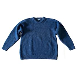 Pullover oder Sweater aus 100% petrolblauer Wolle Größe L-XL Kenzo Herren