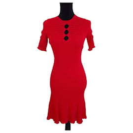 Vestido rojo Kenzo Paris en punto elástico