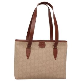 Chloé Borsa tote Chloe PVC beige Auth BA957