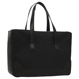 Céline Borsa a mano in tela Macadam Celine C nera Auth sw212