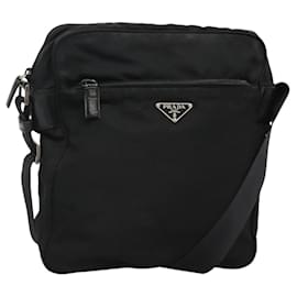 Borsa a Spalla PRADA in Nylon Nero Auth 106791