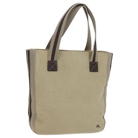 Borsa tote in tela beige Burberry Blue Label Auth ti2949