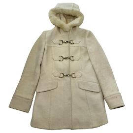 Abrigo de lana beige Chelsea de Burberry